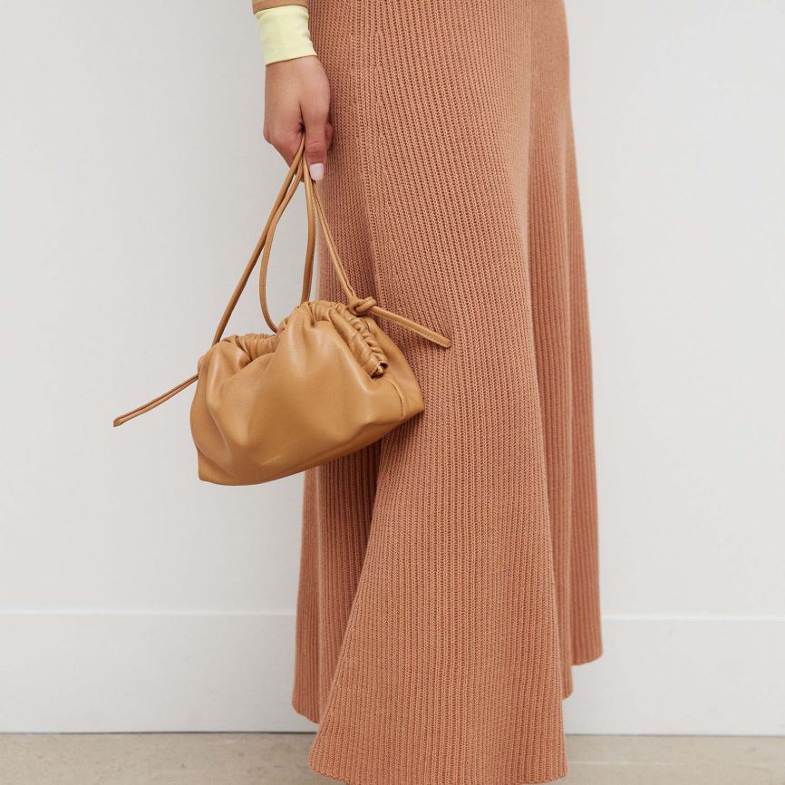 Women's Mansur Gavriel Mini Cloud Clutch Bags Light Brown | AU M594MJ